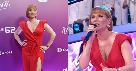 Ewelina Flinta z ODMIENIONĄ fryzurą zameldowała się na festiwalu w Opolu