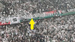 Kibice Legii wywiesili transparent. "Nie zapomnimy"