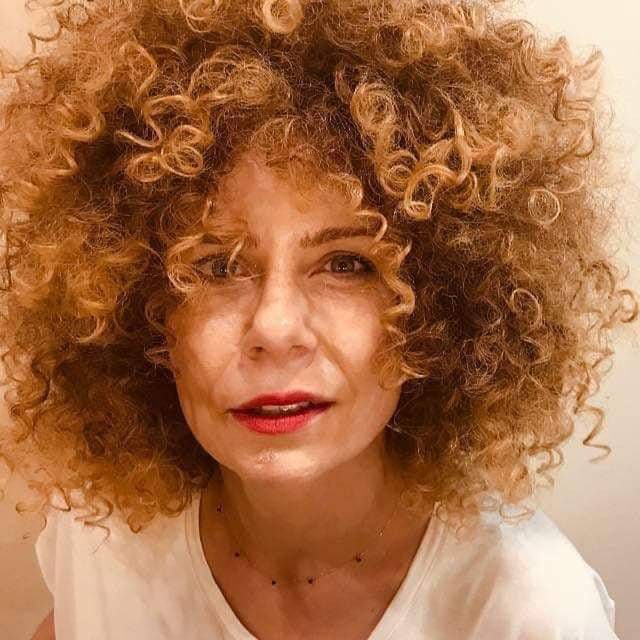 Agata Kulesza w afro