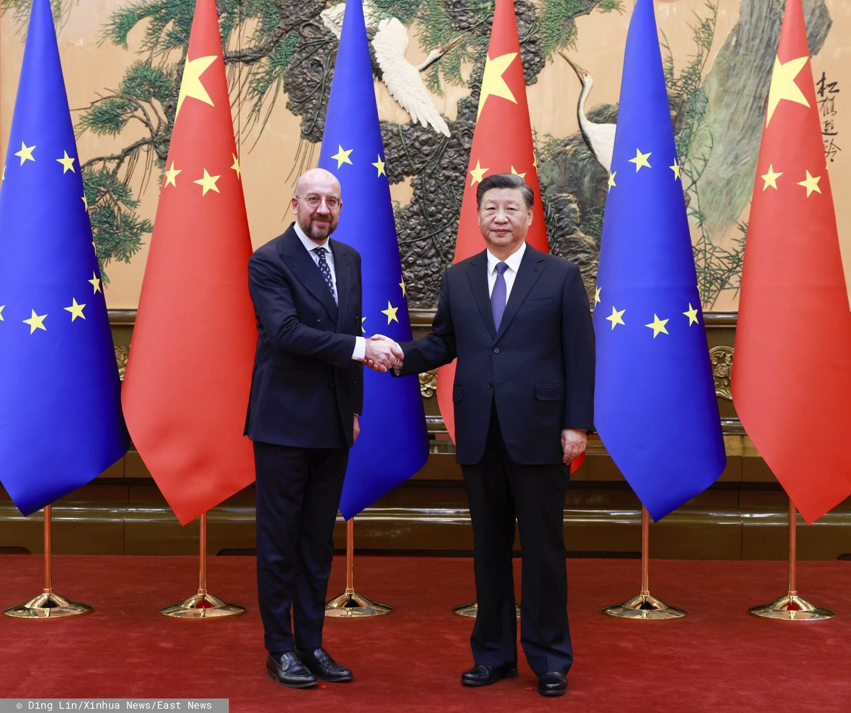 Przewodniczący Rady Europejskiej Charles Michel z wizytą w Chinach
