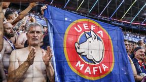 Baner "UEFA Mafia" na finale Ligi Mistrzów. Jest kara dla PSG