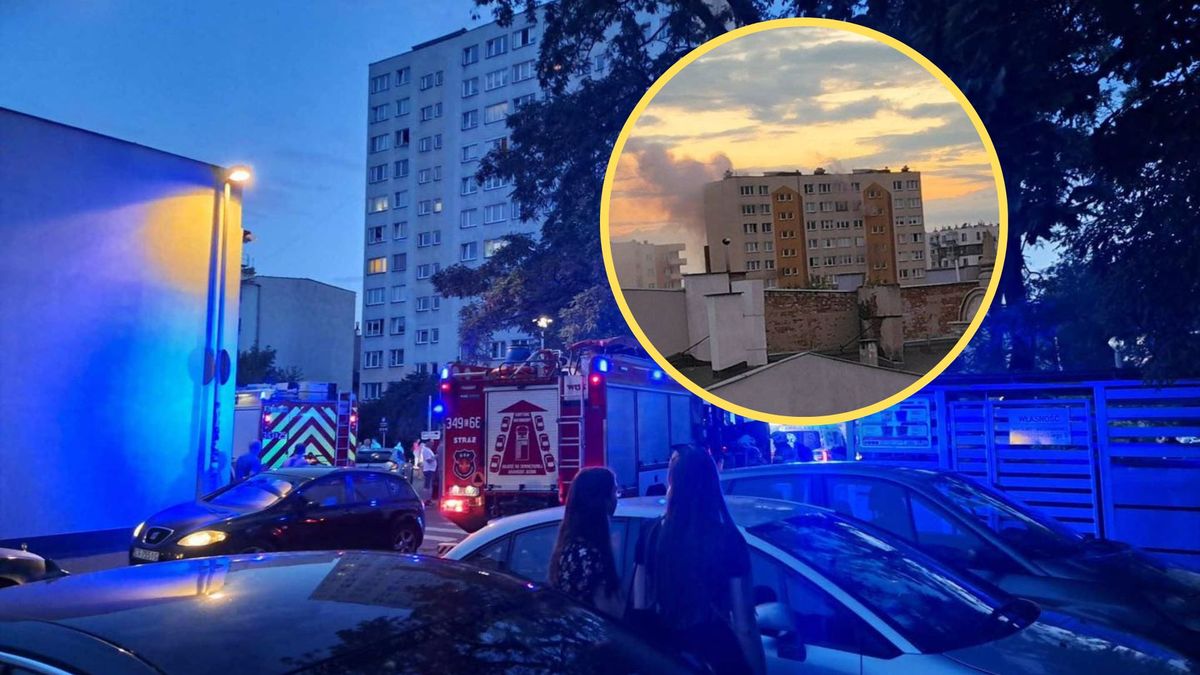 Pożar bloku w Toruniu. Ludzie chcieli skakać z okien