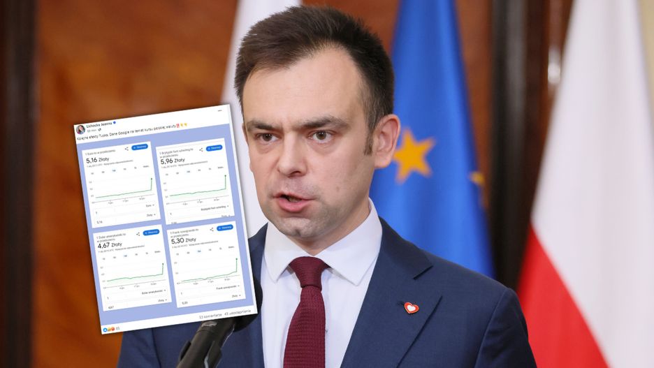 Minister finansów Andrzej Domański dementuje drastyczne wzrosty kursu walut w stosunku do złotego