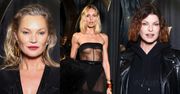Tłum gwiazd na pokazie Saint Laurent: rozgogolona Anja Rubik, szykowna Kate Moss, Linda Evangelista w bluzie