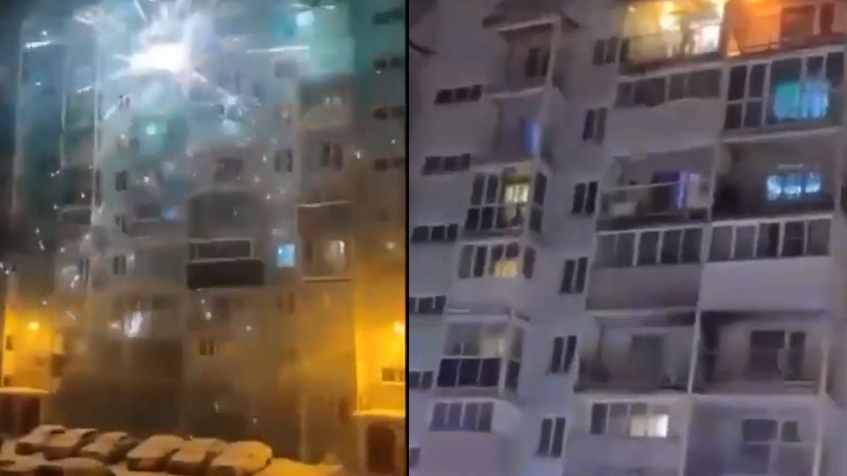 Pożar przez fajerwerki