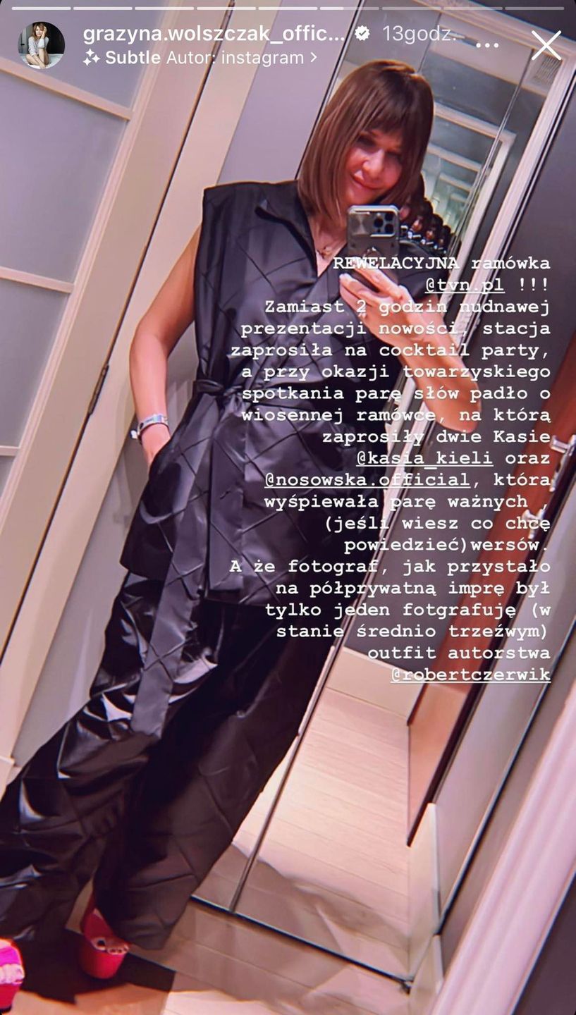 Grażyna Wolszczak w nietypowej stylizacji 