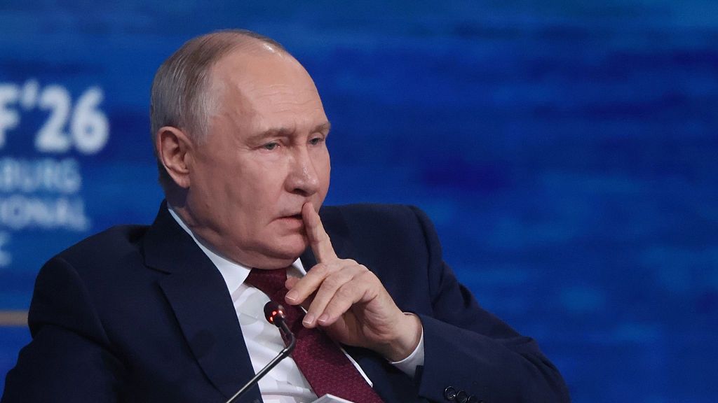 Russian President Vladimir Putin Participates In St. Petersburg International Economic Forum Plenary Session
SAINT PETERSBURG, RUSSIA - JUNE 5: Russian President Vladimir Putin speaks during the plenary of the Saint Petersburg International Economic Forum SPIEF'26 on June 5, 2026 in Saint Petersburg, Russia. Russian President Vladimir Putin took part in the annual business forum on Friday. (Photo by Contributor/Getty Images)
Contributor