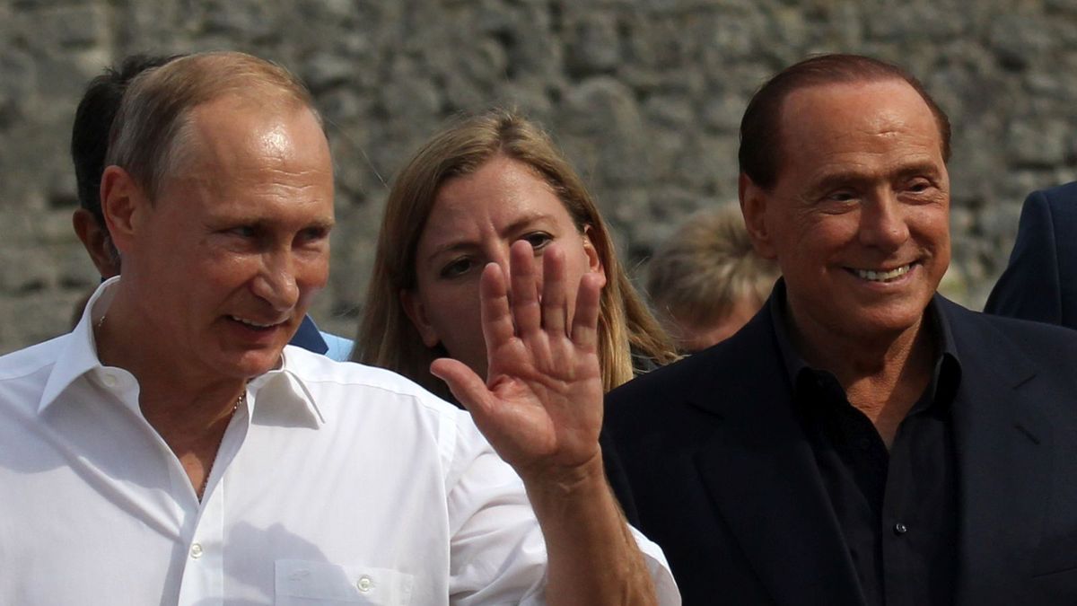 Władimir Putin i Silvio Berlusconi