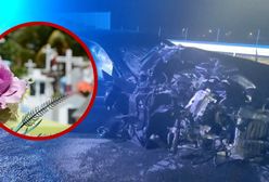 Biały miś obok urny. Tłumy pożegnały rodzinę, która zginęła na A1