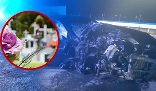 Biały miś obok urny. Tłumy pożegnały rodzinę, która zginęła na A1