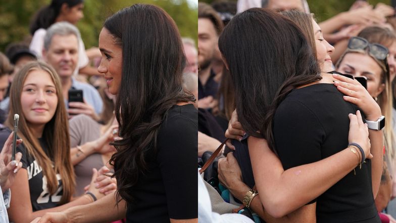 Zdjęcie Meghan Markle w objęciach 14-letniej Polki obiegło cały świat. Mama Amelii komentuje: "To były emocje i ODRUCH SERDECZNOŚCI"