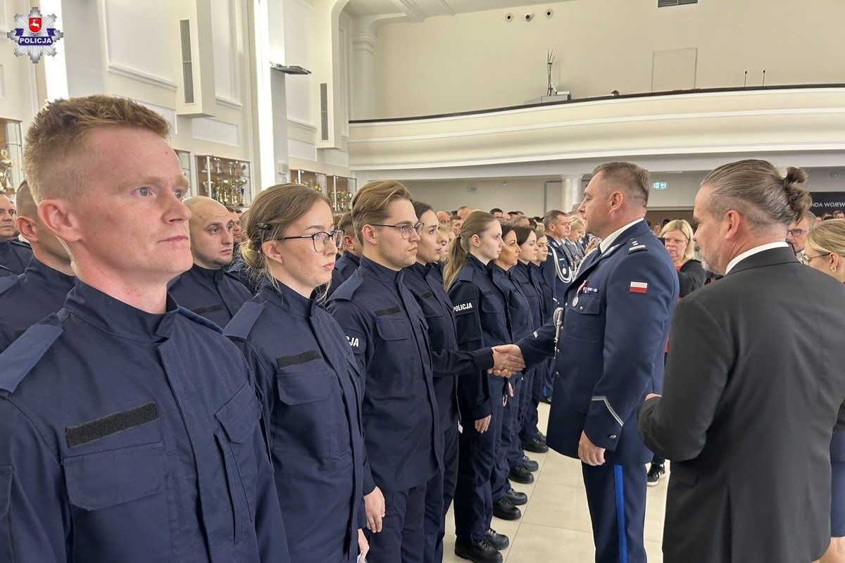Ślubowanie nowych policjantów w Lublinie
