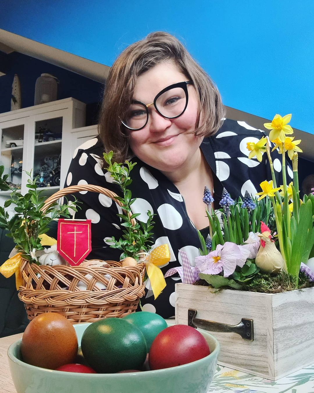 Dominika Gwit - gwiazdy pokazują koszyczki na Wielkanoc 2021