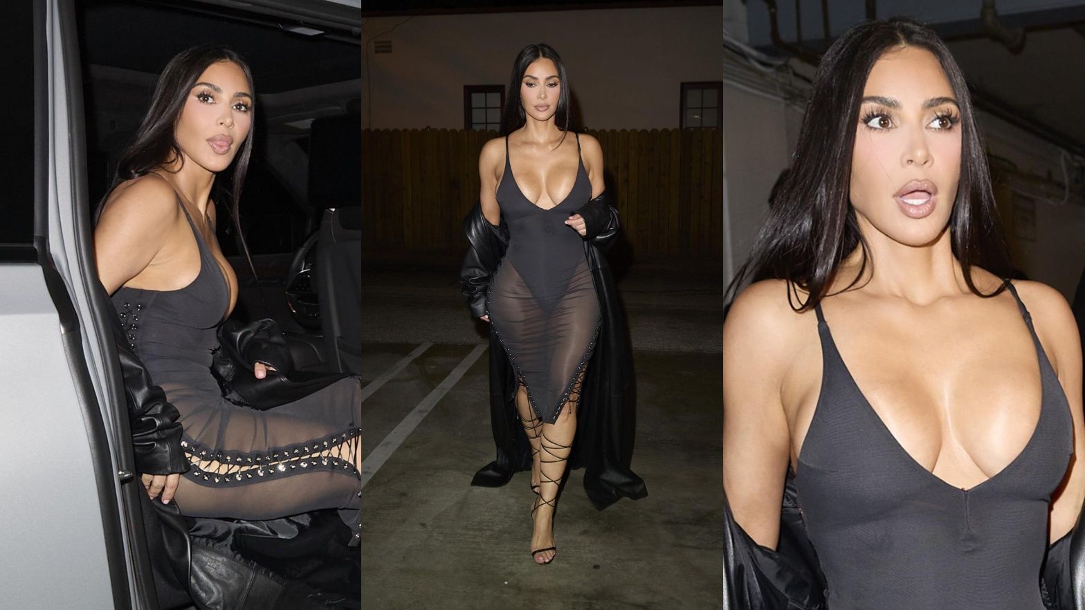 Kim Kardashian drepcze na kolację wystrojona w śmiałą kreację