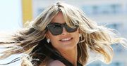 Heidi Klum w obiektywach paparazzi. Paradowała w skórzanej sukience
