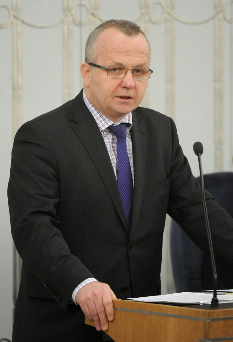 wiceminister finansów Wojciech Kowalczyk w Senacie