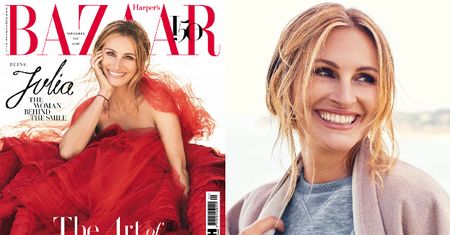 Kobieca Julia Roberts na okładce "Harper's Bazaar"