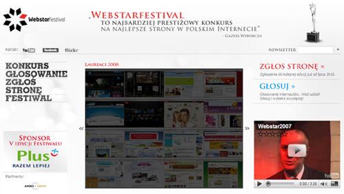 Webstarfestival 2009 - lista nominowanych
