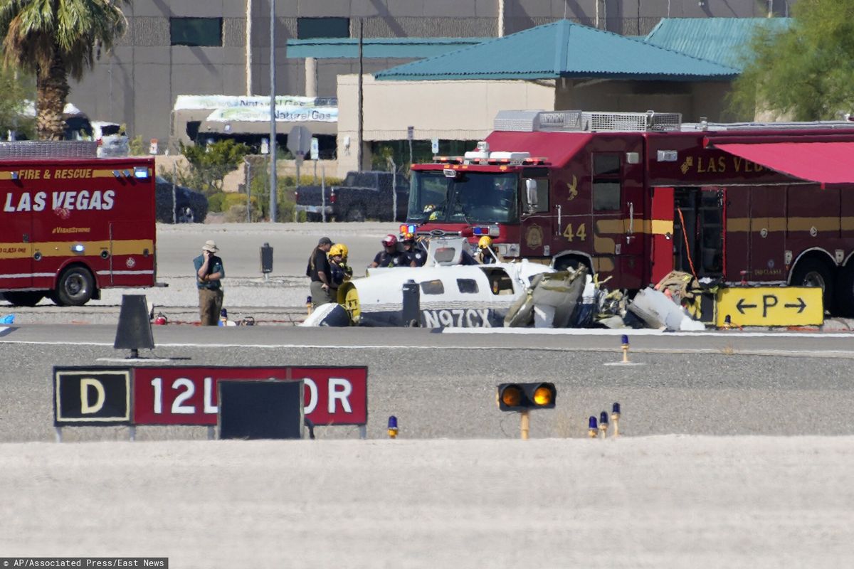 Dwa małe samoloty zderzyły się na lotniksu w Las Vegas
