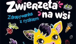 Zwierzęta na wsi. Zdrapywanka z rysikiem