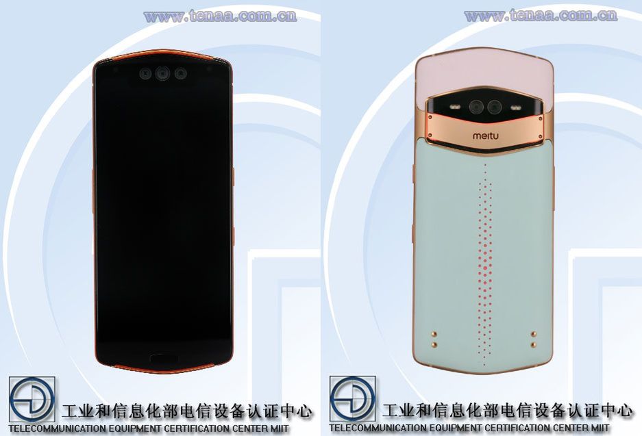 Nadchodzi smartfon Meitu. Ma potrójny aparat przedni i wygląd wzorowany na luksusowych konstrukcjach 2