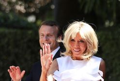 Brigitte Macron odsłania ramiona w Grecji. Pierwsza dama wie, jak zwrócić uwagę