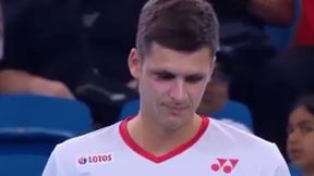 ATP Cup. Niefortunne zagranie Huberta Hurkacza. Polak sam sobie podbił oko