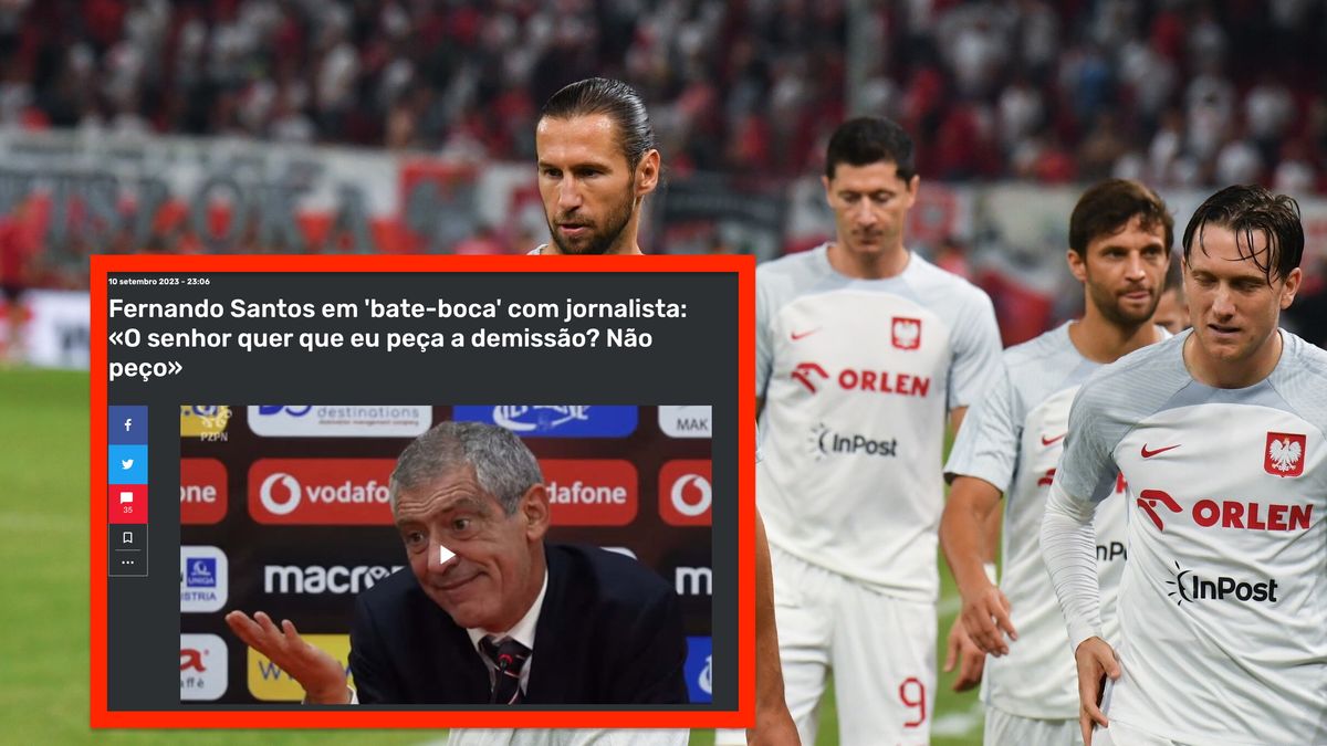 Portugalskie media piszą o problemach Santosa w pracy z polską kadrą