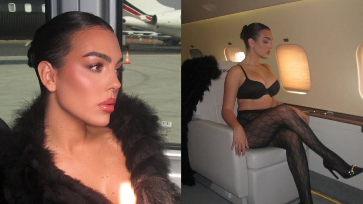 Georgina Rodriguez w prywatnym samolocie