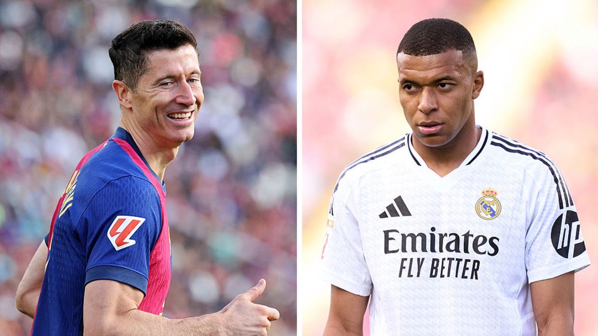 Getty Images / Joan Valls/Urbanandsport/NurPhoto/Alex Caparros / Na zdjęciu: Robert Lewandowski i Kylian Mbappe