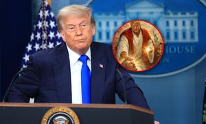 Zdjęcie w szatach Jezusa. Trump tłumaczy. Porównał się do lekarza