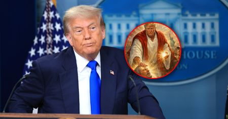 Zdjęcie w szatach Jezusa. Trump tłumaczy. Porównał się do lekarza