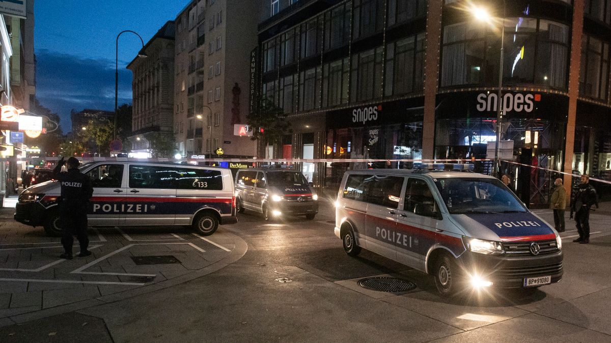 Miejsce ataku terrorystycznego w Wiedniu