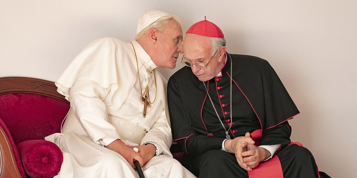 "Dwóch papieży": Anthony Hopkins i Jonathan Pryce jako głowy Kościoła. Będzie głośno