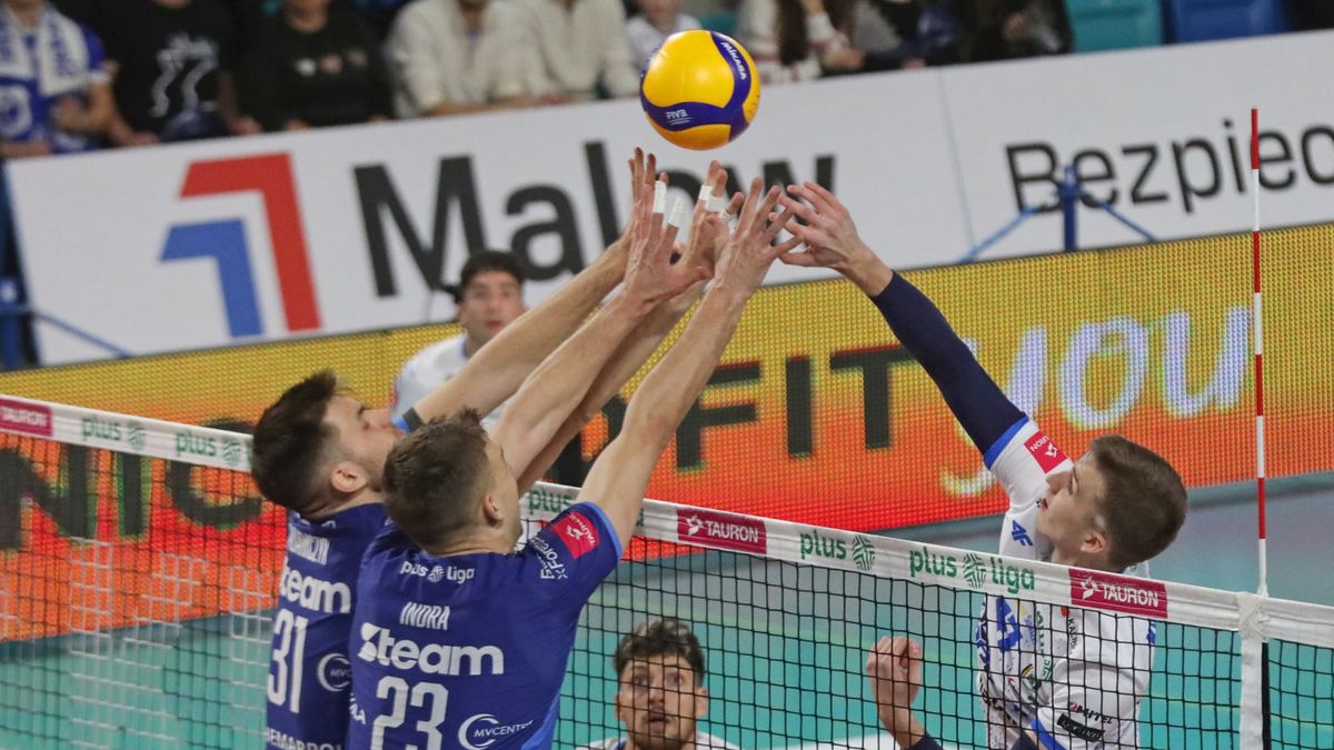 PAP / Artur Reszko / Patrik Indra w meczu Ślepsk Malow Suwałki - Steam Hemarpol Norwid Częstochowa