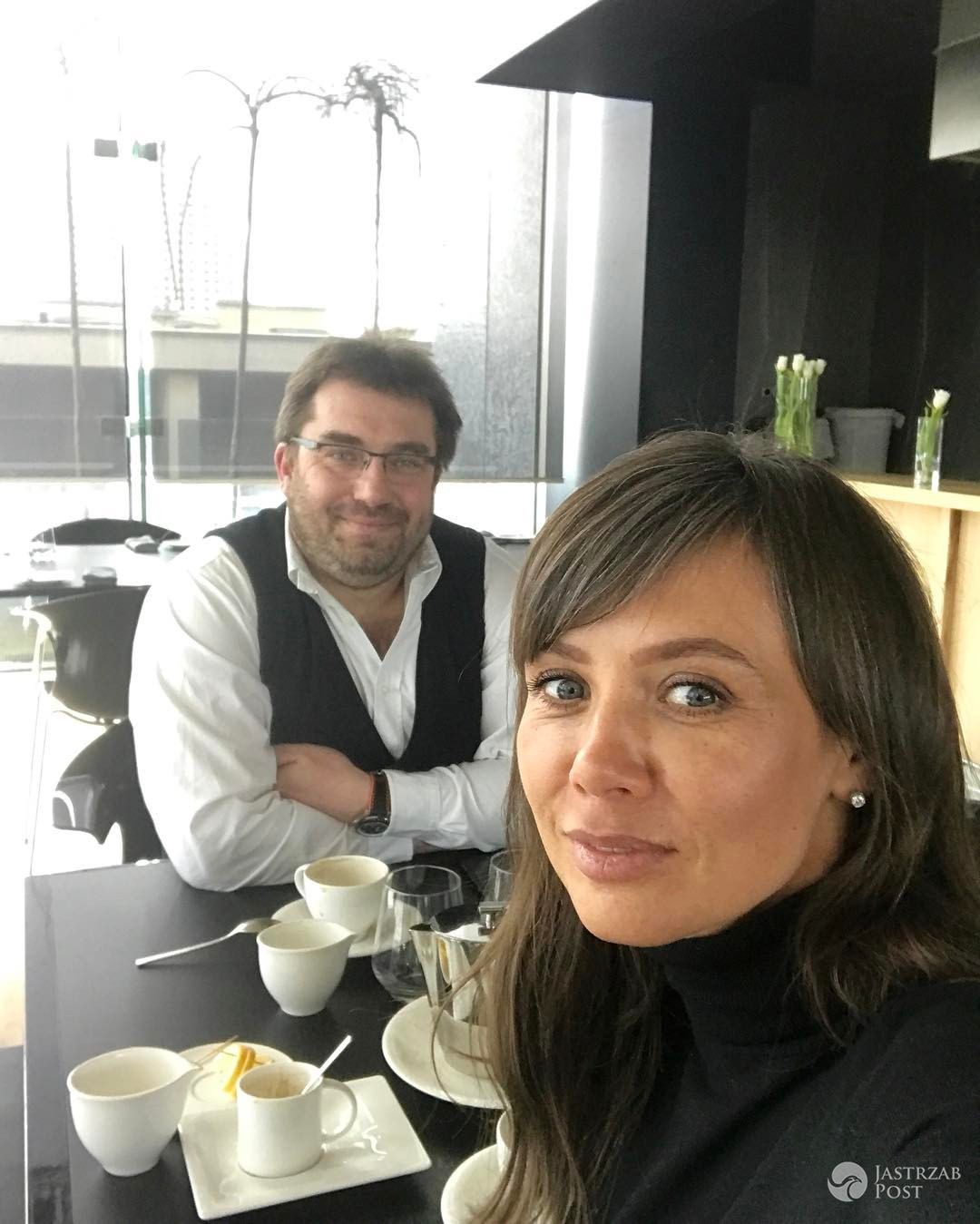 Kinga Rusin i Bartek Węglarczyk na lunchu
