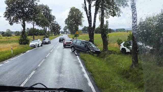 Karambol na Drodze Krajowej numer 74