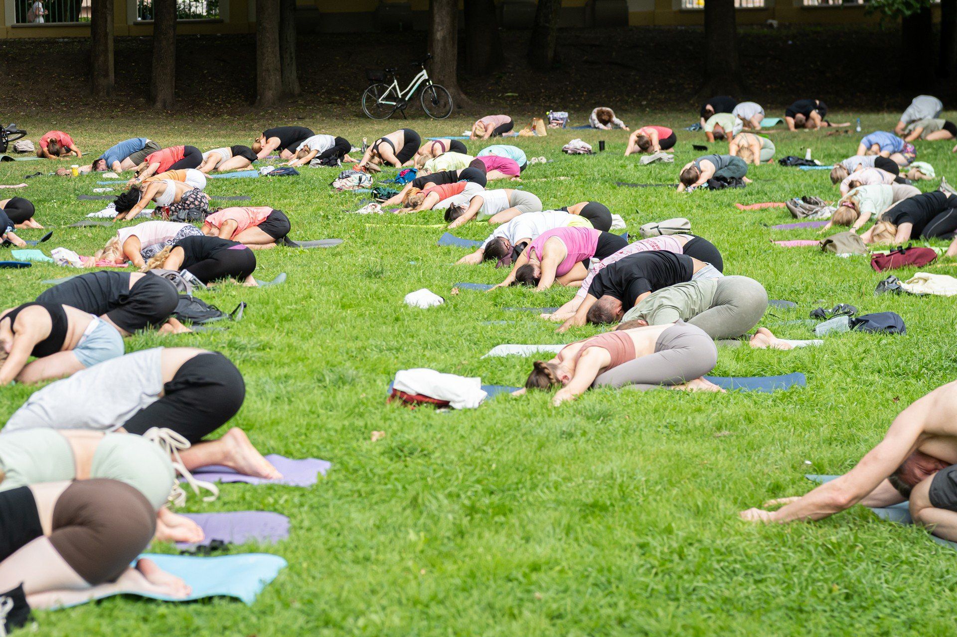 Joga w ogrodach Branickich cieszy się dużą popularnością
