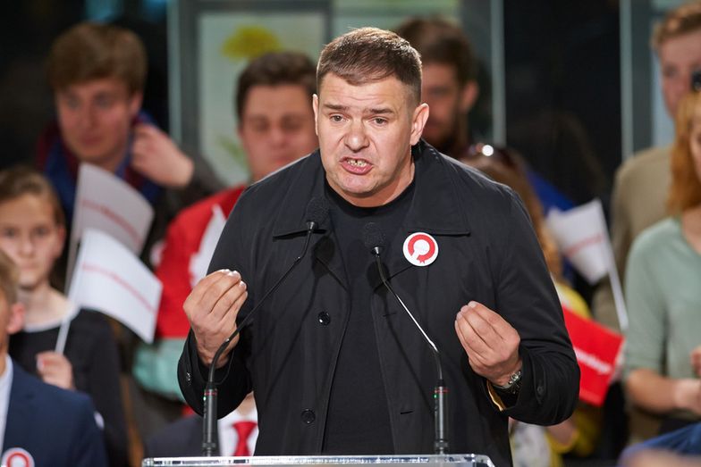 Tomasz Karolak na wiecu wyborczym 14 maja</br>