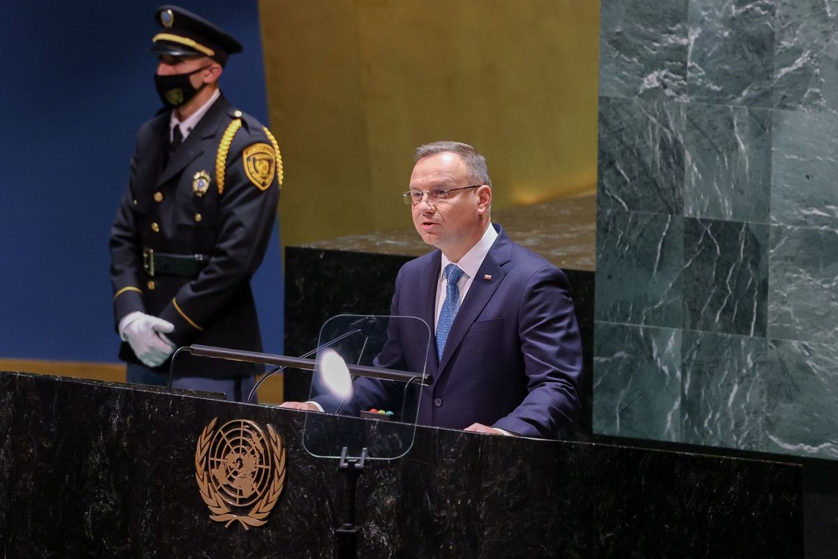 Andrzej Duda przemawiał na 76. sesji ONZ w Nowym Jorku 