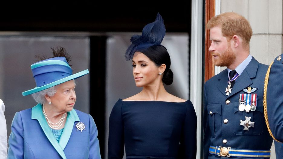 Królowa Elżbieta, Meghan Markle i książę Harry