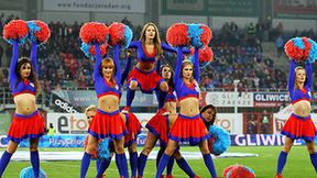 Cheerleaderki podczas meczu Piast Gliwice - Wisła Kraków