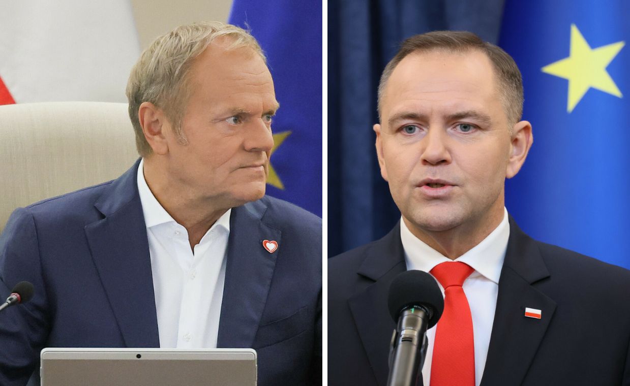 Spór o CPK. Tusk zarzucił Nawrockiemu "ograniczanie ambicji"