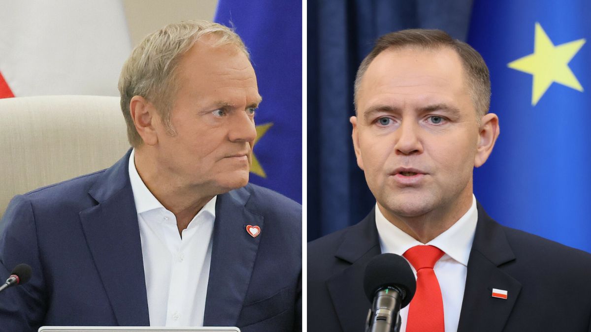 Donald Tusk i Karol Nawrocki