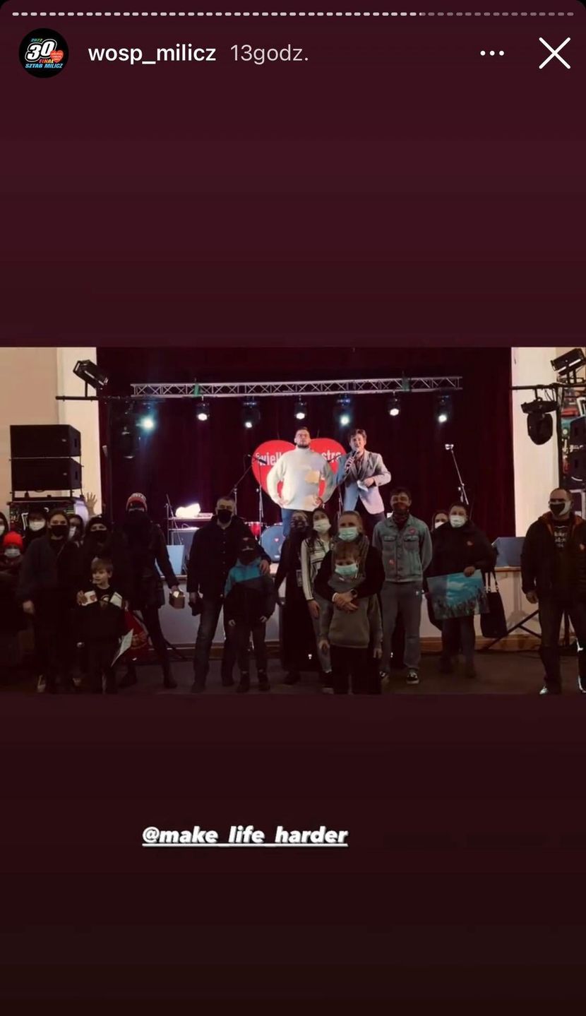 Sztabowcy podziękowali Make Life Harder