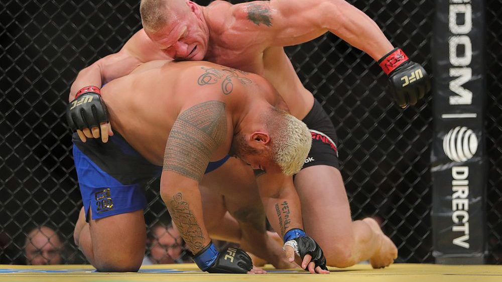 Getty Images / Rey Del Rio / Brock Lesnar - Mark Hunt (UFC 200)