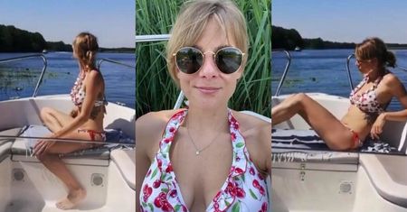 Marta Wierzbicka prezentuje szczupłą sylwetkę, relaksując się nad rzeką (FOTO)