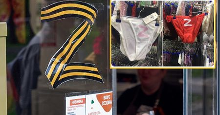 Dział z bielizną. Symbol "Z" dotarł nawet tutaj