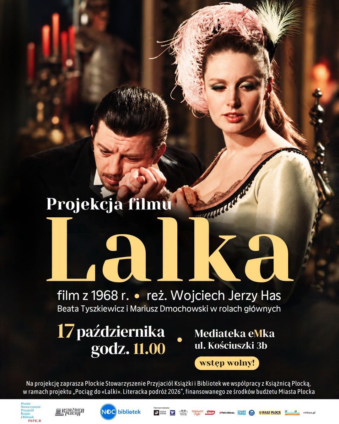 Książnica Płocka zaprasza na seans "Lalki" z 1968 roku