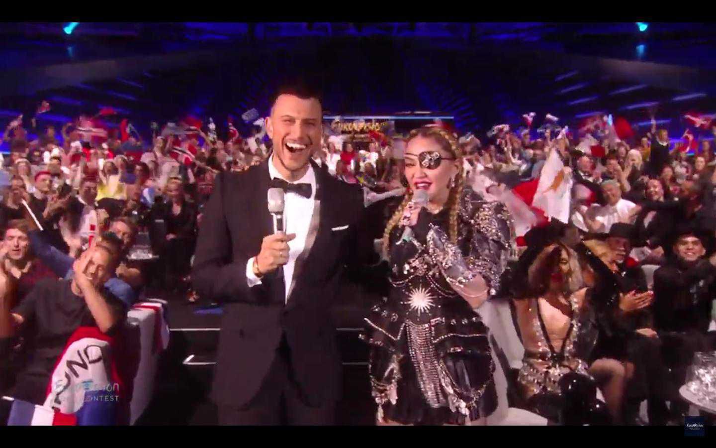 Madonna na Eurowizji 2019 w green roomie